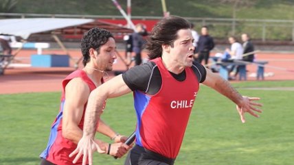   Kael Becerra y Daniel Pineda celebraron nuevo récord nacional en la posta 4x100 metros 