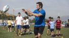 Ex capitán de los All Blacks compartió con niños rugbistas en Chicureo