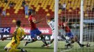 Carlos Gómez empujó el balón en la línea para el quinto gol de Unión ante Temuco