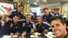 El animado cántico de las viejas glorias de U. de Chile contra Colo Colo en Nueva York