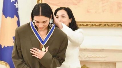   Dua Lipa fue nombrada Embajadora de Honor de Kosovo por su presidenta 