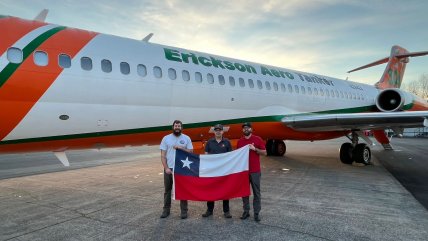   El Aero Tanker ya viaja rumbo a Chile para combatir los incendios forestales 