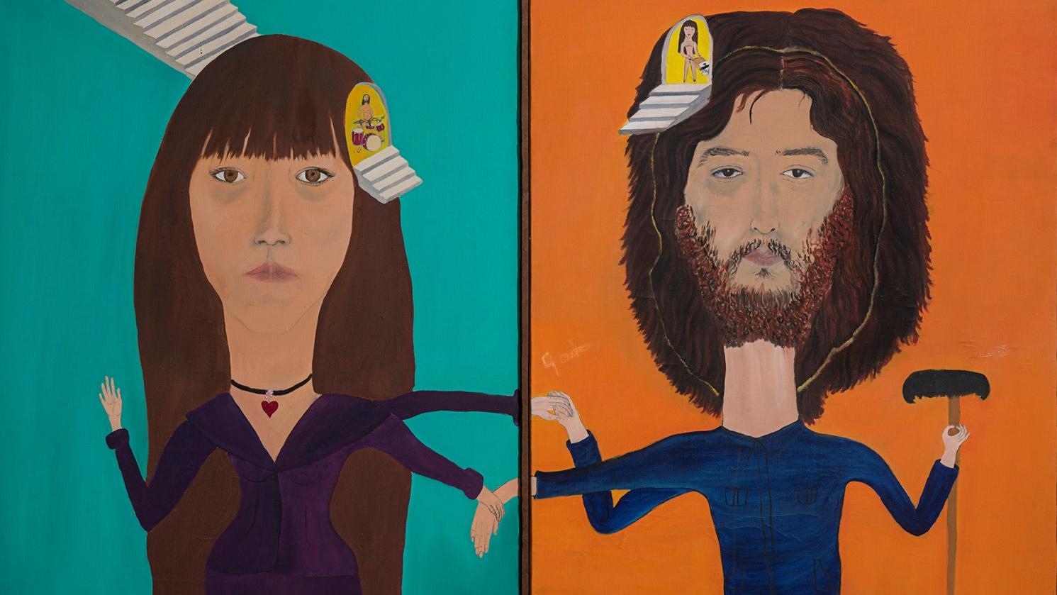 Retrato doble. Cecilia Vicuña, 1970. Colección MNBA