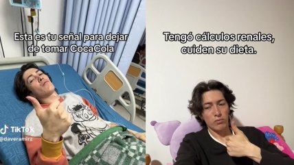  Influencer terminó hospitalizado por tomar mucha bebida  