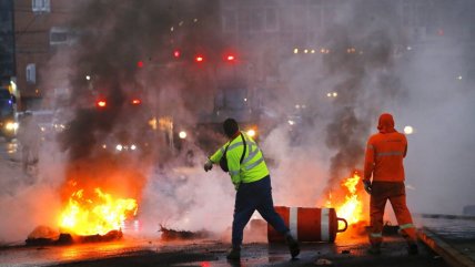   Manifestación en Valparaíso: Prendieron barricadas en acceso a puerto 