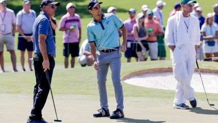   Joaquín Niemann fue parte de las prácticas en la previa del Masters de Augusta 