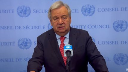  Secretario general de la ONU condenó 