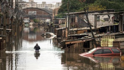  Nuevos temporales agravan las inundaciones en el sur de Brasil  