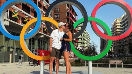   Antonia Abraham vivió romántica jornada con su pareja en la Villa Olímpica de París 2024 