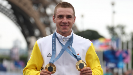   Remco Evenepoel selló un inédito doblete de oro en el ciclismo de ruta de París 2024 