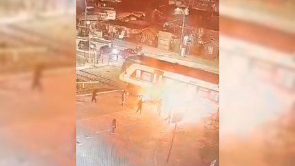   Tren de pasajeros sufrió ataque incendiario en Padre Las Casas 