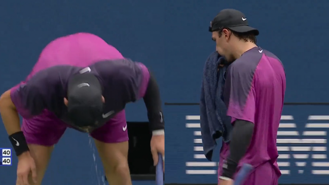   [VIDEO] Draper vomitó en plena semifinal de US Open contra Sinner 