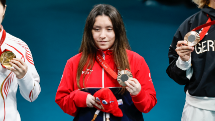   Florencia Pérez recibió su histórica medalla de bronce en París 2024 