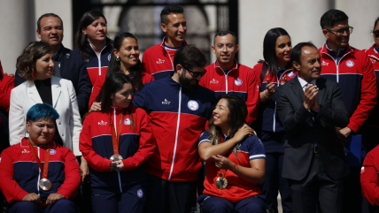   La bienvenida al Team ParaChile y sus medallistas en La Moneda 