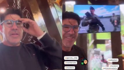   Marcelo Salas celebró la Parada Militar entonando estrofa de 