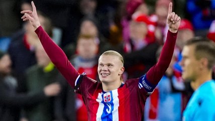   [VIDEO] Erling Haaland igualó al máximo goleador de la selección noruega 