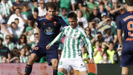   Betis de Pellegrini reaccionó sobre el final para evitar una derrota contra Celta 