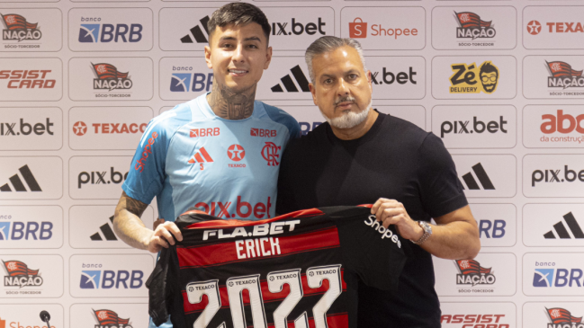 Flamengo anunció la renovación de Erick Pulgar hasta 2027